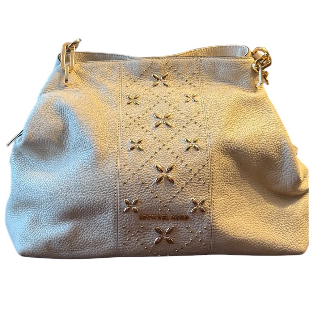 Cream Michael Kors Cream Shoulder Bag